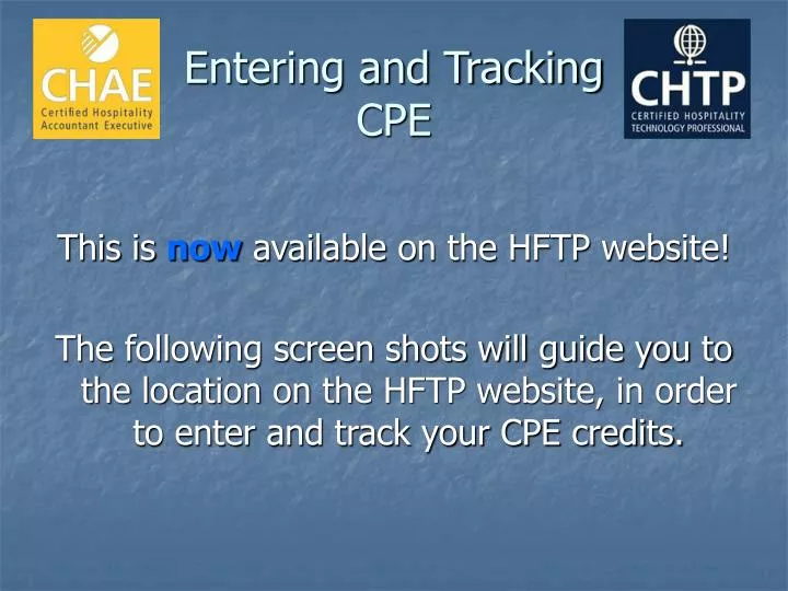 entering and tracking cpe