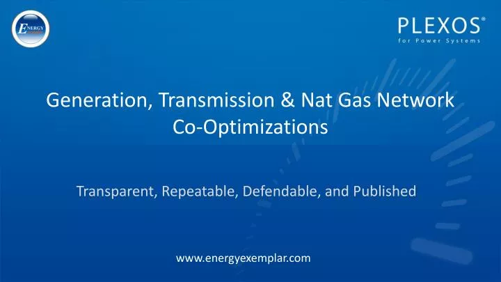 generation transmission nat gas network co optimizations