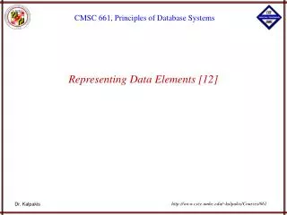 Representing Data Elements [12]