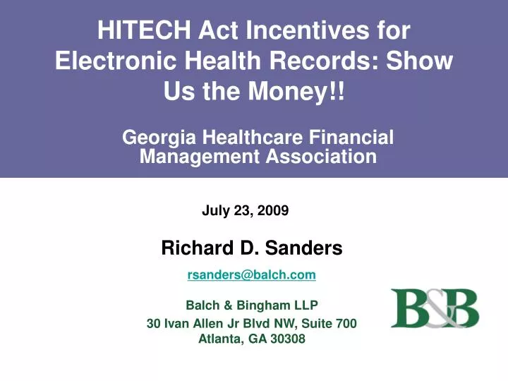 hitech act incentives for electronic health records show us the money