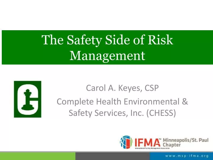 the safety side of risk management