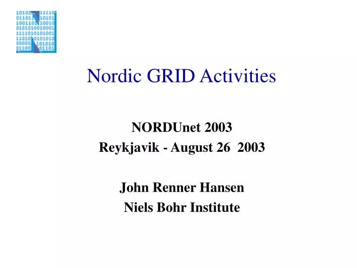 nordic grid activities