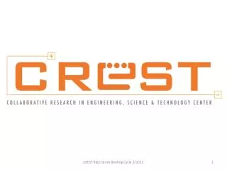 Overview of CREST R&amp;D Grant