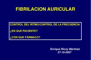 fibrilacion auricular