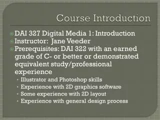 Course Introduction