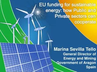 EU funding for sustainable energy: how Public and Private sectors can cooperate