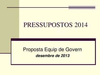 pressupostos 2014