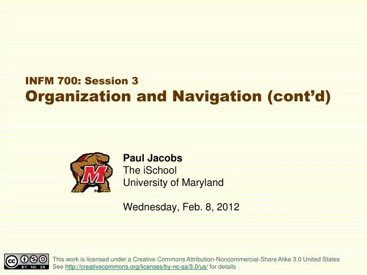 infm 700 session 3 organization and navigation cont d