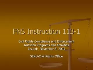 FNS Instruction 113-1