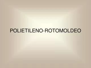 polietileno rotomoldeo