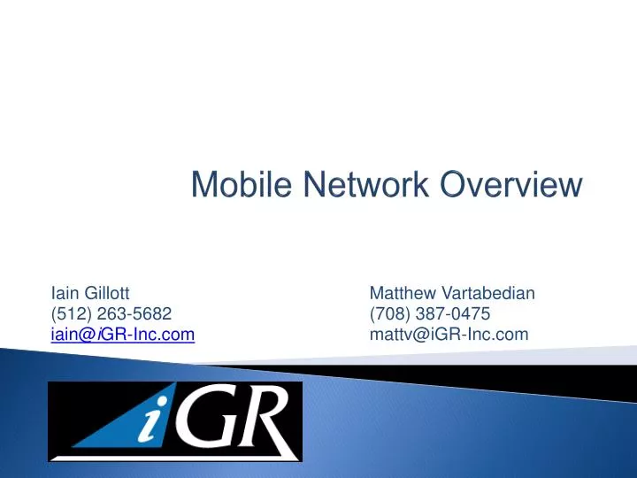 mobile network overview