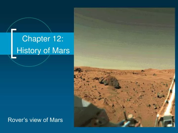 chapter 12 history of mars