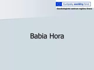 babia hora