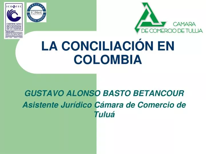 la conciliaci n en colombia