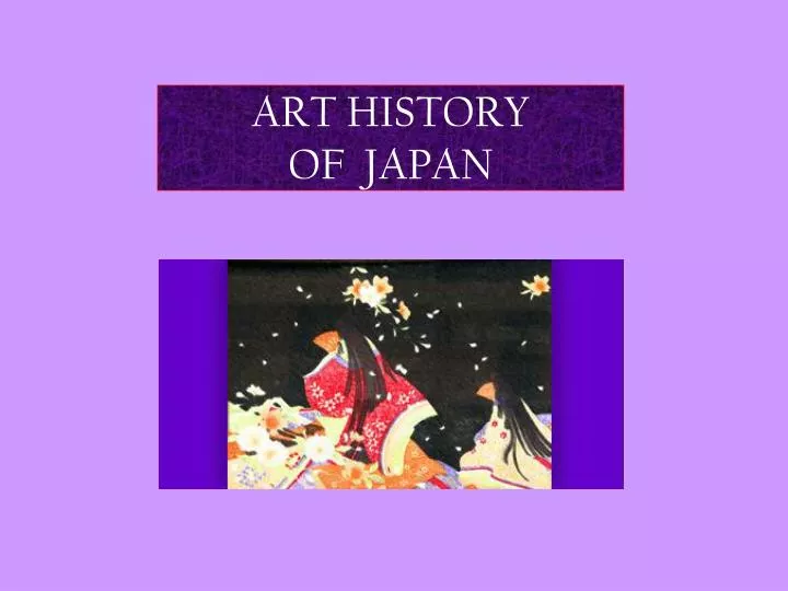art history of japan