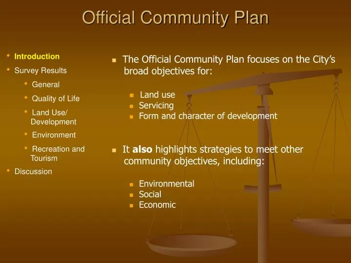 official community plan