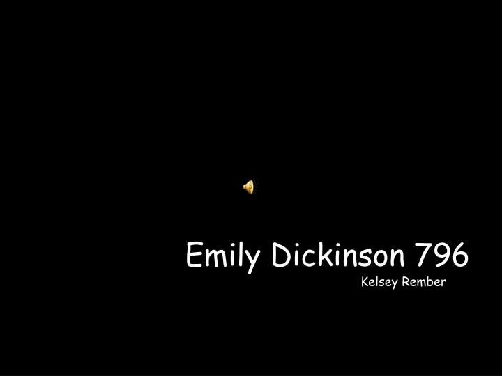 emily dickinson 796