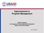 Enhancements in Food for Peace Program Management Strategies - slide 1