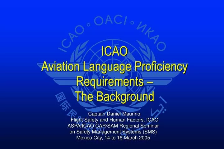 icao aviation language proficiency requirements the background