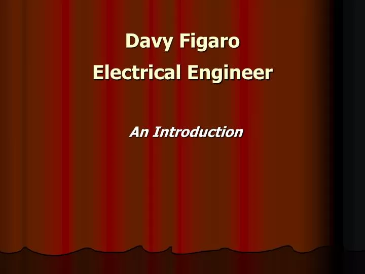 davy figaro electrical engineer