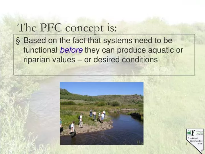 the pfc concept is