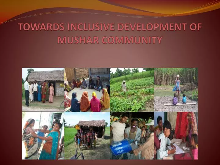 towards inclusive development of mushar community