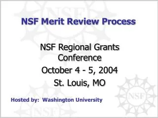 nsf merit review process