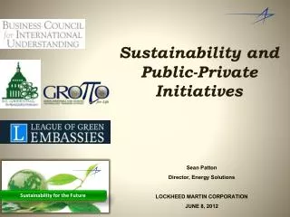 Sustainability and Public-Private Initiatives