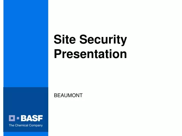 site security presentation