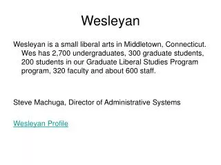 Wesleyan