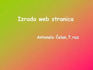 izrada web stranica