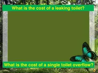 What is the cost of a leaking toilet?