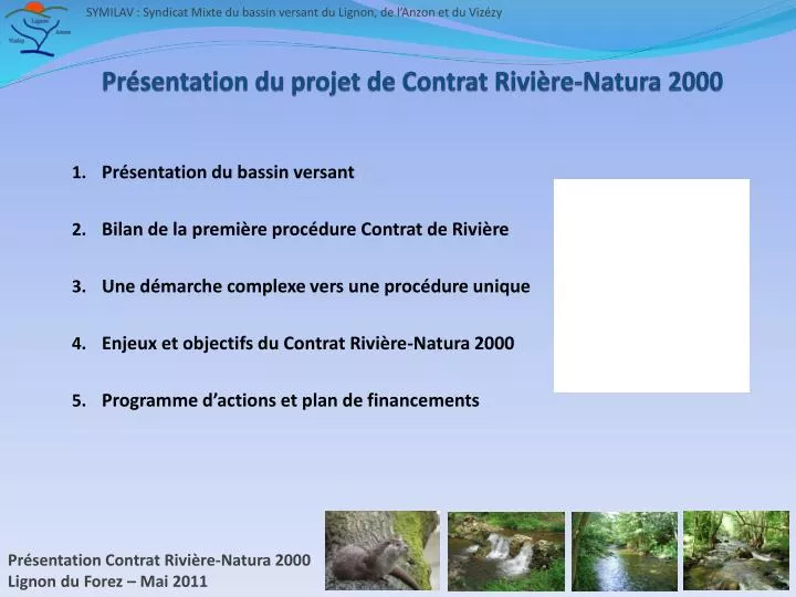 pr sentation du projet de contrat rivi re natura 2000