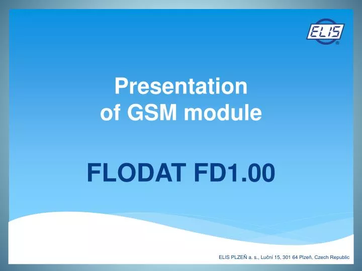 pre s entation of gsm module