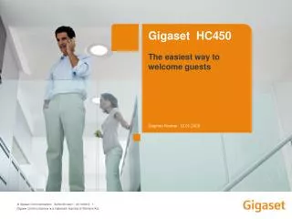 Gigaset HC450 The easiest way to welcome guests
