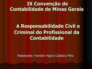 palestrante franklin higino caldeira filho