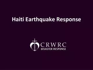 Haiti Earthquake Response