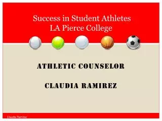 Success in Student Athletes LA Pierce College
