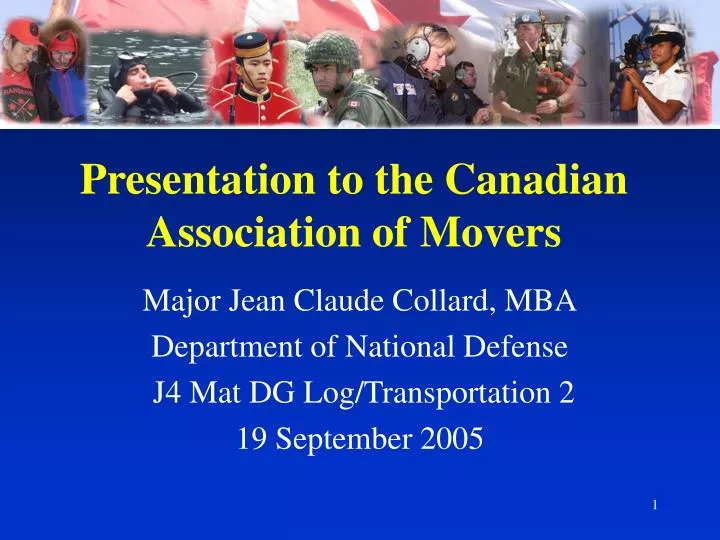 presentation to the canadian association of movers
