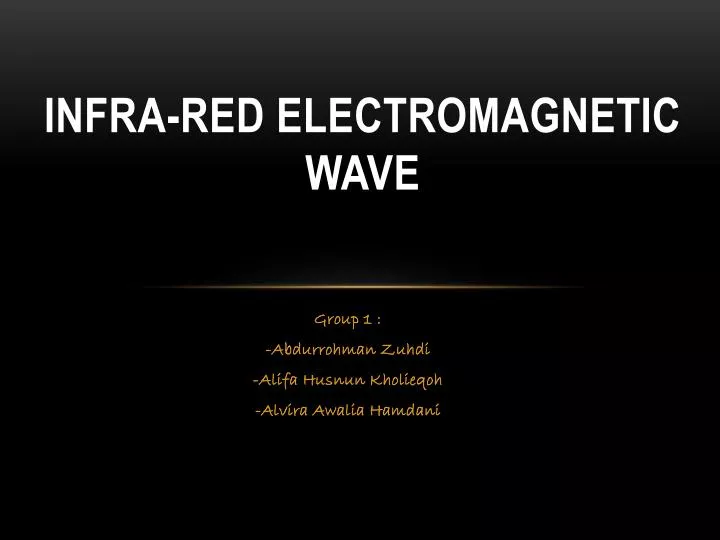 infra red electromagnetic wave