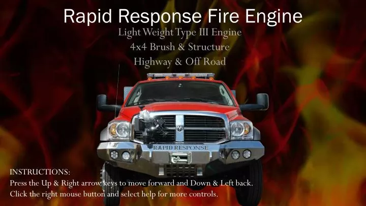rapid response fire engine