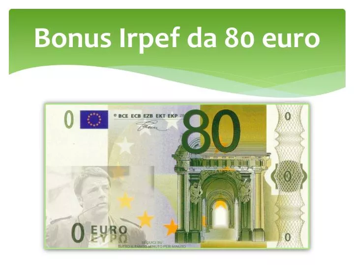bonus irpef da 80 euro
