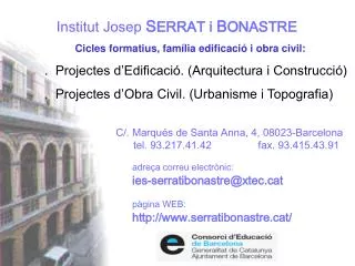 institut josep s errat i b onastre