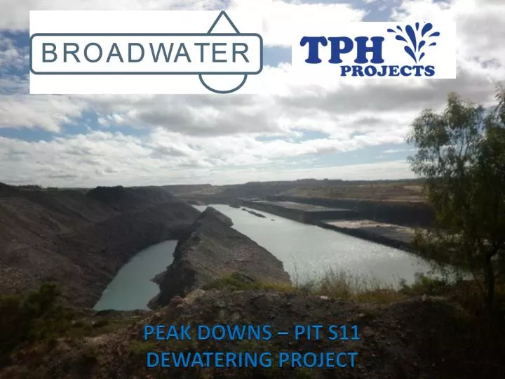 peak downs pit s11 dewatering project