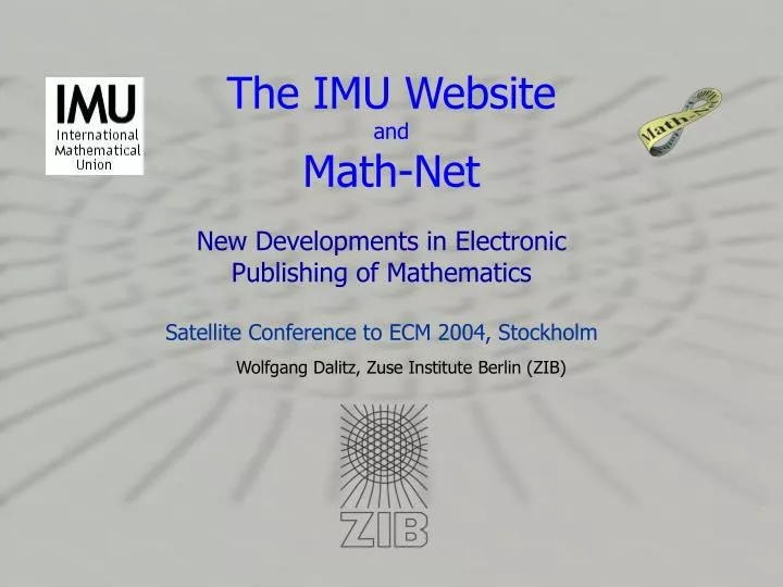 the imu website and math net