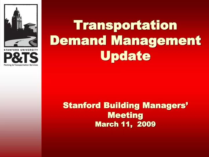 stanford building managers meeting march 11 2009