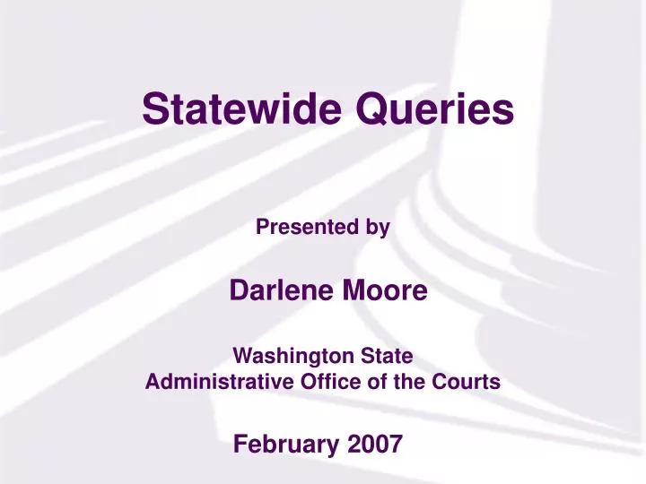 statewide queries