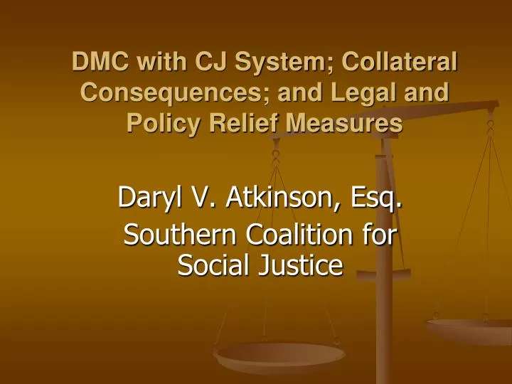 dmc with cj system collateral consequences and legal and policy relief measures