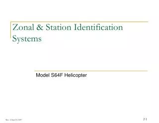 Zonal &amp; Station Identification Systems