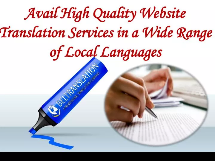 avail high quality website translation services in a wide range of local languages